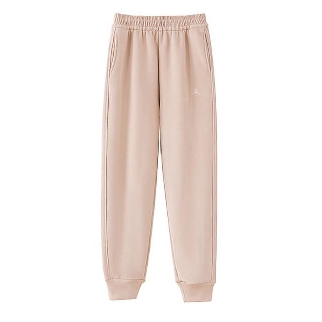 Pantalones a prueba de viento para mujer, otoño e invierno, paquete de pies engrosados, pantalones casuales, pantalones deportivos sueltos para exteriores, pantalones deportivos de terciopelo Harun