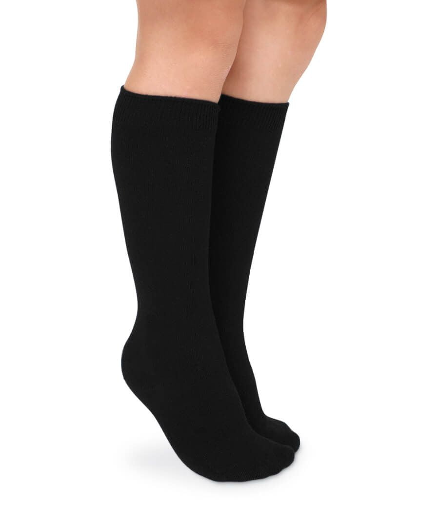 New Girls 12 Pack Knee-High Plain Cotton Back 2 School Uniform Socks All Sizes 