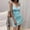 Light Blue, variant on Women's Summer Dresses, V Neck Sleeveless Bodycon Cocktail Dress, Slim Fit Short Dress for Casual Party
