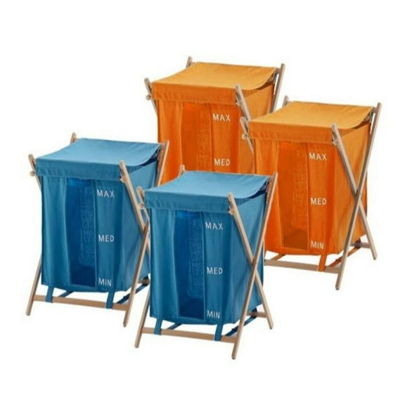 Nameeks Bu3800-11 Gedy Free Standing Laundry Basket - MultiColor