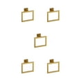 thumbnail image 3 of stanreset 1/2/3/5 Bathroom Hardware Set Stainless Steel Towel Bar Ring Paper Holder Multifunction Robe Hook Modern Style Rack Kit Gold ring 5PCS, 3 of 6