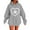 Gray, variant on Fanxing Womens Plus Sweatshirts & Hoodies Cute Heart Graphic Oversized Hooded Sweatshirts Fall Winter Fashion Teen Girl Pullover Black 3XL