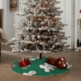 thumbnail image 6 of Bingfone Christmas Tree Skirt Mat Christmas Decoration Interior 48"-Gingerbread Snowman Cookies, 6 of 8