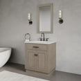 thumbnail image 2 of Water Creation Chestnut 30" Wood Single Bathroom Vanity in Gray & Bronze, 2 of 8
