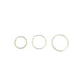 thumbnail image 6 of Time and Tru Adult Women's 6 On Multi Fashion Basic Gold Tone Graduated Hoops. Change Up Your Style 6 Days in a Row!, 6 of 6
