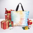 thumbnail image 7 of Single Shoulder Bag Convenience Bag 19.6×15.7×5.9in Light And Weight-Free Main Pocket Large Portable And Single Shoulder Back Lightgrey Tie-Dye Background Vibrant Colors And Swirling (3), 7 of 7