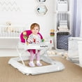 thumbnail image 2 of Costway Baby Walker Adjustable Height Removable Toy Wheels Folding Portable Pink, 2 of 11