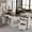 Brown-white (AB box), variant on Desk, Computer Desk 60" Modern Executive with Charging Station - Fluted Storage, Wooden Writing Desk, File Cabinet & Drawers for Home Office Study, Brown