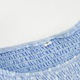 thumbnail image 4 of Vestido De Mujer Vestido largo de dama Vestidos de fiesta de cóctel con adorno de volantes jacquard con cuello redondo y puntos casuales Kuymtek Azul M para Mujer, 4 of 8