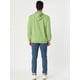 thumbnail image 5 of Sudadera con capucha para hombre, manga larga, con cordón sólido y bolsillo Verde claro L, 5 of 6