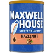 Angle View: Maxwell House Hazelnut Ground Coffee, 11 oz Canister