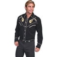 thumbnail image 2 of Scully Men's Black Guitar Western Shirts P-665-BLK, 2 of 2