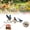 Blue-1pc, variant on Robin Garden Stake, Rustic Metal Robin Bird Yard Art Decoration with Dandelion Accent, Outdoor Bird Sculpture for Lawn, Garden, Flower Bed, Patio & Walkway Decor