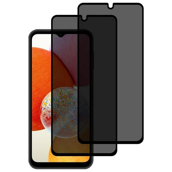 Tempered Glass 2 Pack Privacy Screen Protector for Samsung Galaxy A15 5G - Anti-Spy 9H Hardness Anti-Peep 3D Edge Case Friendly