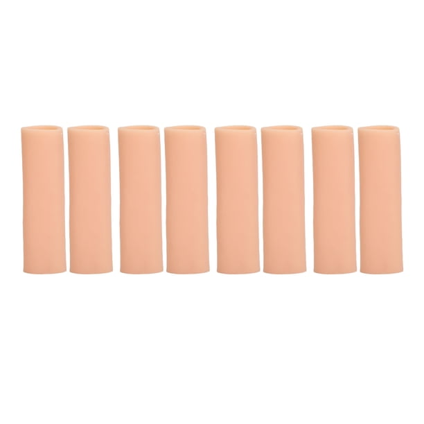 Tubos De Amortiguación Para Los Dedos, 4 Pares De Fundas Para Los Dedos, Reutilizables, Transpirables, Acolchadas, Para Aliviar Los Golpes, Protectores Elásticos Suaves Para Las Ampollas De Los Dedos