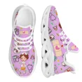 thumbnail image 1 of Zapatos de enfermería blancos para mujer, zapatillas deportivas transpirables de malla con diseño de marca para enfermeras y atención médica., 1 of 6