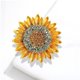 thumbnail image 1 of Broche de girasol para mujer, broches de flores de sol elegantes hechos a mano con diamantes de imitación de cristal de Color, Pins4pcs, 1 of 5