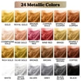 thumbnail image 2 of Set de Tintas Metálicas en Alcohol LET'S RESIN 24 Colores 10ml, 2 of 6