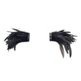thumbnail image 1 of Aocisk Feather Shawl Performance Dance Elegant Gothic Style Party Role Playing Accessory Wrap Black One Size, 1 of 3