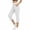 White -AD04, variant on Inglocry Capri Pants for Women High Waist Straight Leg Stretch Pants Summer Work Golf Capris with Pockets Dark Gray L
