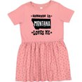thumbnail image 3 of Inktastic Montana Someone Loves Me Girls Toddler Dress, 3 of 5