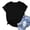*Black, variant on ClodeEU Women's Summer Short Sleeve Crewneck T Shirts ,Casual Basic Tees Orange,Womens Plus M