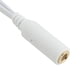 thumbnail image 5 of Kearding Auriculares negros de 3,5 mm, cable de audio para auriculares, micrófono Y adaptador divisor, 1 a 2 macho, cable conectado a PC portátil Cables de audio/vídeo blanco, 5 of 5