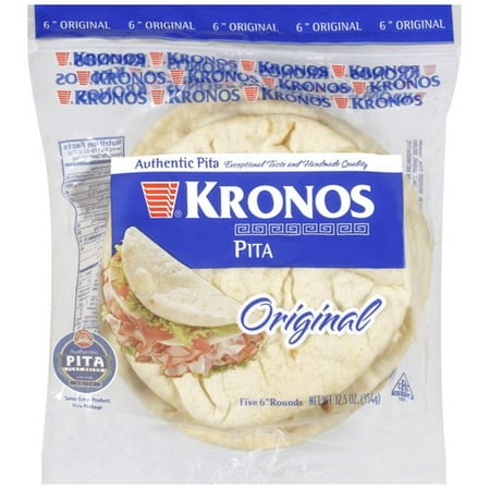 kronos original white pita flat bread 5 ct walmart com
