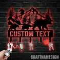 thumbnail image 3 of Craftnamesign Custom Bear Family Metal Key Holder, Mountain Bear Decor, Metal Coat Rack, 3 of 5