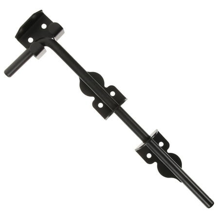 Amosfun Iron Gate Latch Black Heavy Duty for Home Use Solid Thick Design