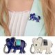 thumbnail image 2 of Broche para mujer, decoración, regalo, accesorios de vestir, broche de elefante con incrustaciones de diamantes de imitación, insignia de solapa para ropa, regalo de joyería, 2 of 5