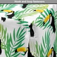 thumbnail image 4 of Tropical Dog Crate Cover, Pattern of Exotic Birds on Coconut Palm Tree Branches Summer Foliage, Easy to Use Pet Kennel Cover Small Dogs Puppies Kittens, 7 Sizes, Green and Charcoal Grey, by Ambesonne, 4 of 6