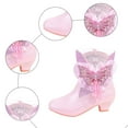 thumbnail image 6 of Quealent Girls Cowgirl Boots Mid Calf Western Riding Cowboy Boots Toddler Little Big Kids Birthday Party Dress Shoes Red for Size 1.5, 6 of 6