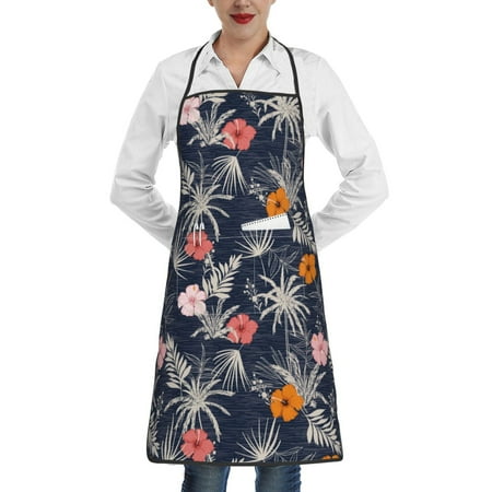 

Sikiie Hawaiian Style Aprons for Kitchen Cooking Aprons Chef Apron for Men Women Chef