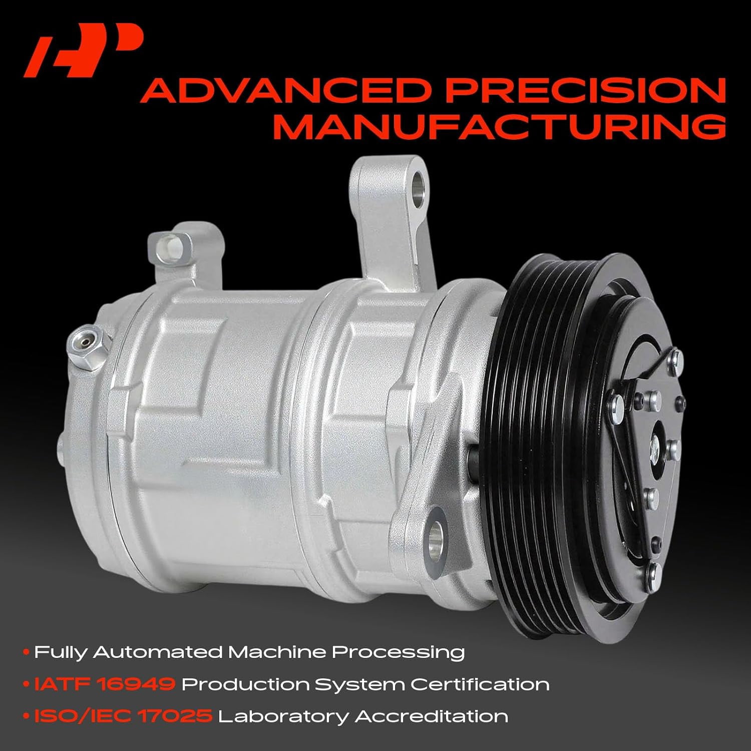A-Premium AC Compressor with Clutch Compatible with Dodge Nitro 2007-2008 Jeep Liberty 2006-2008 V6 3.7L Sport Utility