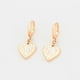 thumbnail image 5 of Modernos Aretes Arracadas Corazón Colgante Oro 14K Lam rojo Unitalla, 5 of 7