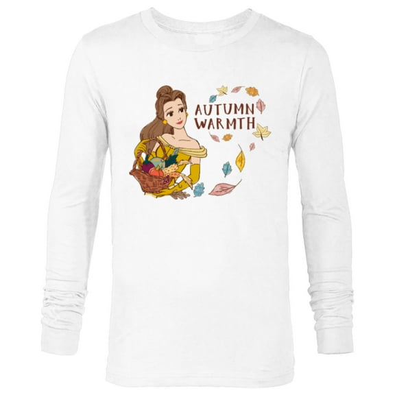 Disney Princess Beauty and the Beast Belle Autumn Warmth - Long Sleeve T-Shirt for Men - Customized-White