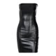 thumbnail image 3 of Falda Vestido ajustado para mujer, minivestido de noche de cuero PU sin espalda, ropa de discoteca con hombros descubiertos Cgtredaw Negro T L para Mujer, 3 of 6