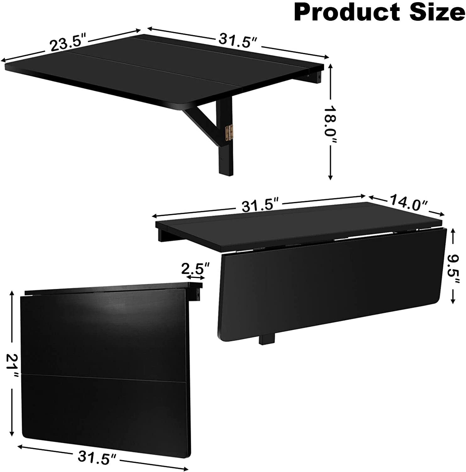 Tangkula wall mounted table deals