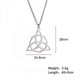 thumbnail image 1 of Collar de acero inoxidable con nudo celta diseño de bruja y brujería, 1 of 5