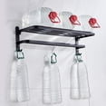 thumbnail image 4 of Estante de Organizador de toallero Soporte de pared plegable de 23 pulgadas para baño, dormitorio, baño con Construcción de metal Zulema Tendedero de baño, 4 of 8