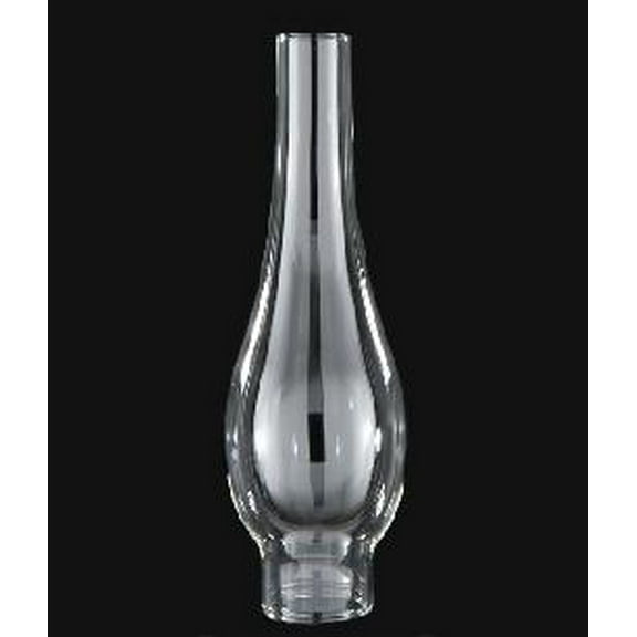 B&P Lamp® 1 5/8 Inch by 8 1/2 Inch Clear Glass Lamp Chimney for Vintage and Antique Style Lighting