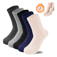 thumbnail image 2 of 5 Par Calcetines De Térmica Grueso Lana Unisex Frío Invierno Belug, Multicolor, 2 of 5