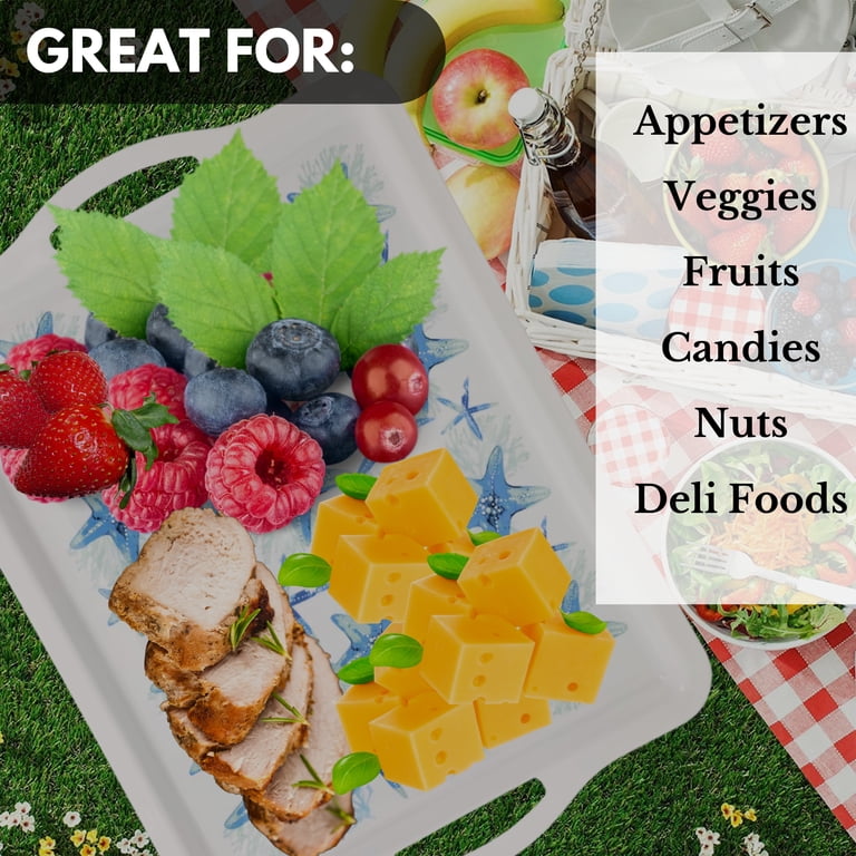 Beach Themed Serving Trays in for Fruit Dessert Holder Food