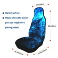 thumbnail image 4 of Sikiie Ice Blue Fire Wolf Car Seat Protector 2 Pack Car Seat Cushion Mat, Car Seat Covers for SUV, Truck, Van, 4 of 7