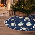 thumbnail image 5 of Xecao Pirate Skulls 1 Pattern Christmas Tree Skirt Holiday Part Decorations for Christmas Tree, Farmhouse Christmas Decor Xmas Holiday Home Party Decorations-48", 5 of 6