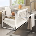 thumbnail image 4 of Iumwxz Stainless Steel Sink Rack Kitchen Organizer Multi Layer Countertop Basket Storage Durable Dual Layer Draining for Cloth Utensil 1pc White, 4 of 6