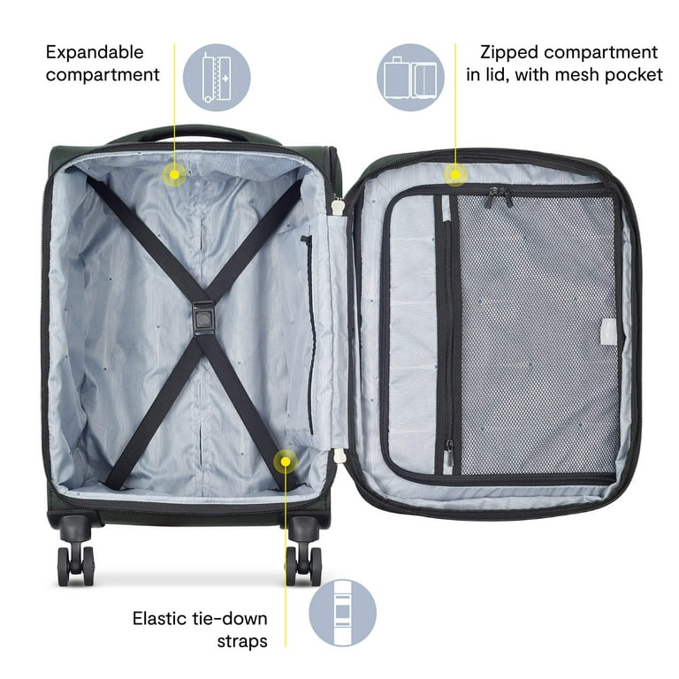 DELSEY PARIS, Sky Max 2.0 21-inch Softside Spinner Luggage, Green