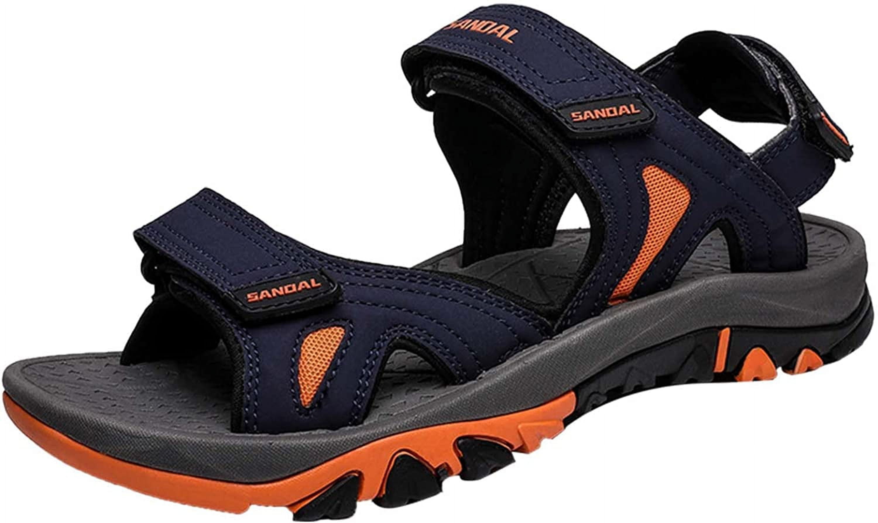 Teva Mens Black Adjustable Sandals Slide Flats Shoes Sz 8 Teva Black Adjustable Strap Sandals Men main image 2