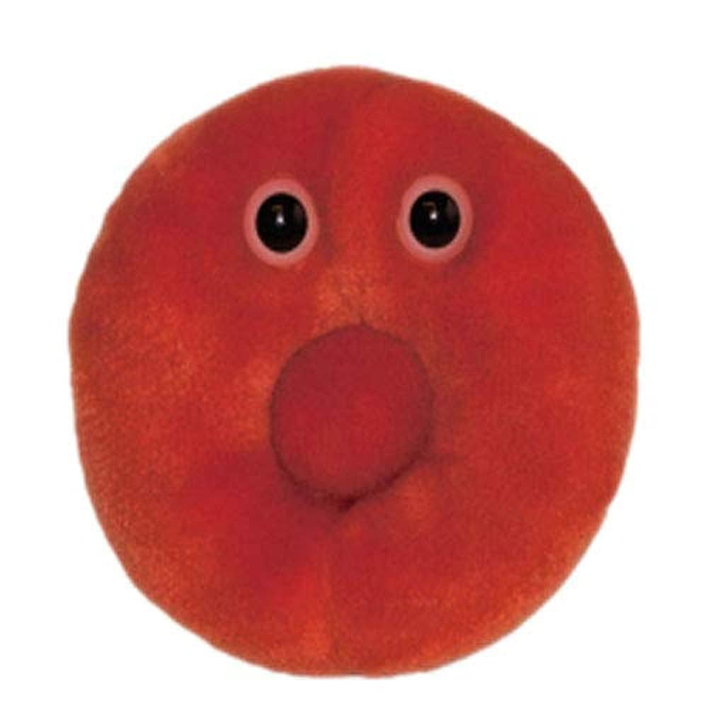 GIANTmicrobes 5 7 Red Blood Cell Erythrocyte Microbe Plush Toy